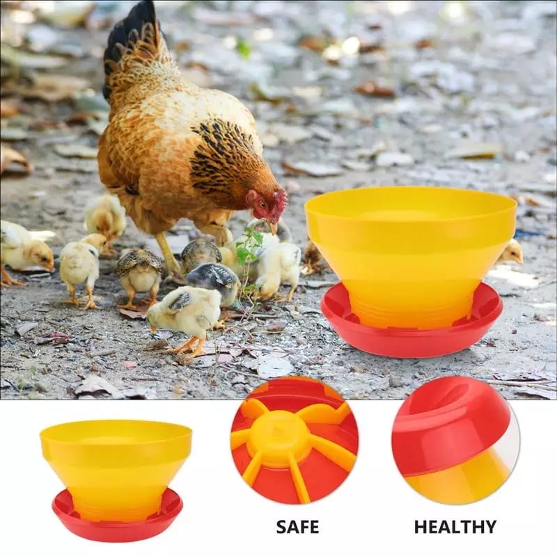 8 KG - Poultry Feeder Automatic Fodder Pot Bucket Duckling Feeder