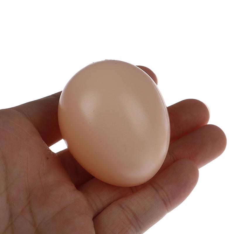 Pack of 10 - Hen Plastic Eggs, Chicken Nesting Eggs, Training Eggs, Laying Chicken