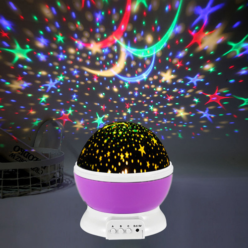 Night Light Star Lamp Starry Sky Projector Baby Light 360° Rotation LED with 8 Color Lights