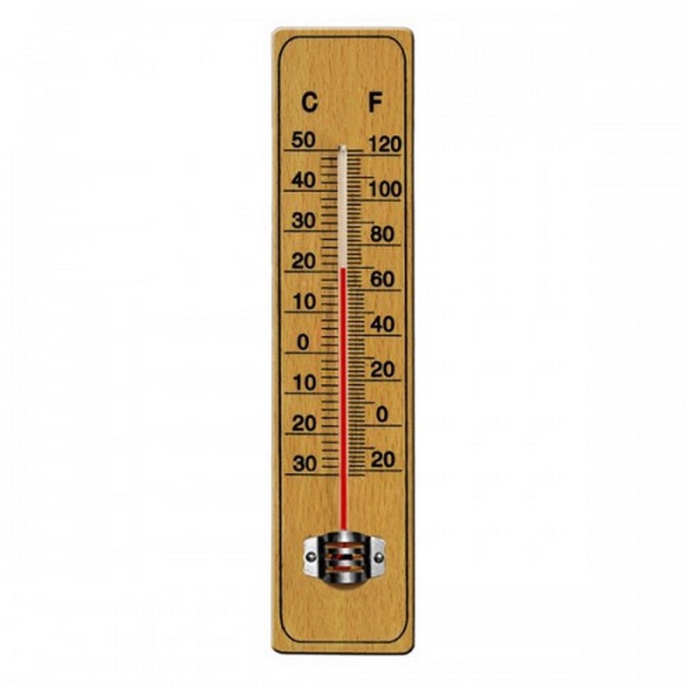 Indoor Analogue Wooden Thermometer