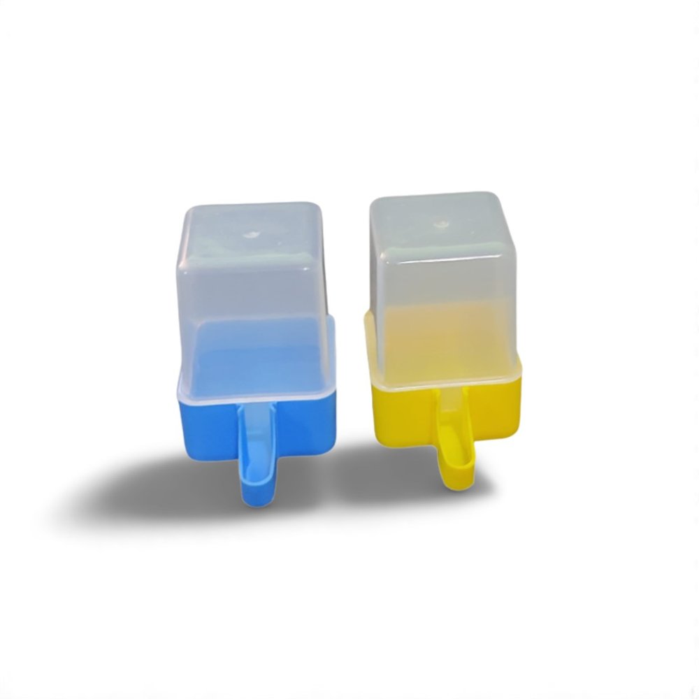 480ml - Water Drinker Cup Square for Parrots Finches Poultry Chicks - Canary - Finches - Gouldians - Budgies