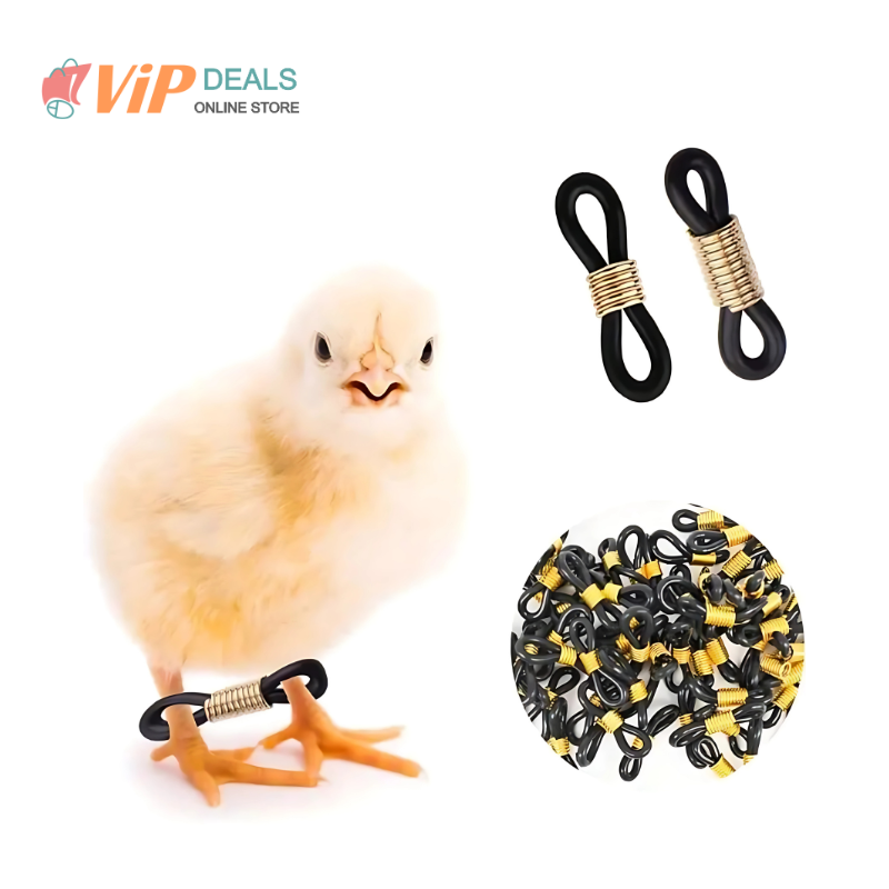 Adjustable Leg Hobble Braces for Poultry, Chicks and Birds – Instant Solution for Spread Leg