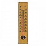 Indoor Analogue Wooden Thermometer