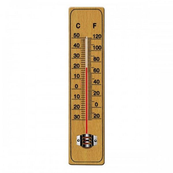 Indoor Analogue Wooden Thermometer