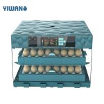 YIWAN 128 Chicken Eggs Automatic Incubator Digital Hatchery Machine With Candling Torch