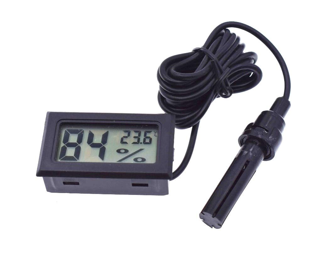FY12 - Digital Mini LCD Digital Thermometer Hygrometer Fridge Freezer Temperature Humidity Meter