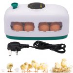 HHD Mini LT-8 Egg Incubator Poultry Incubator Brooder Digital Hatchery Chicken Duck Bird Pigeon - White