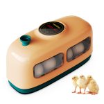 HHD Mini 8 Egg Incubator Poultry Incubator Brooder Digital Hatchery Chicken Duck Bird Pigeon (Yellow)