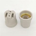 E27 Base Ceramic Lamp Holder Screw Type for Heat Lamps Pet Ceramic Emitter Heater