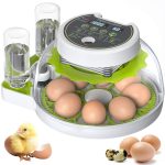 Intelligent 8 Eggs Full Automatic Chick Incubator , Temperature Humidity Control Incubator for Hatching Chickens, Ducks, Goose, Birds